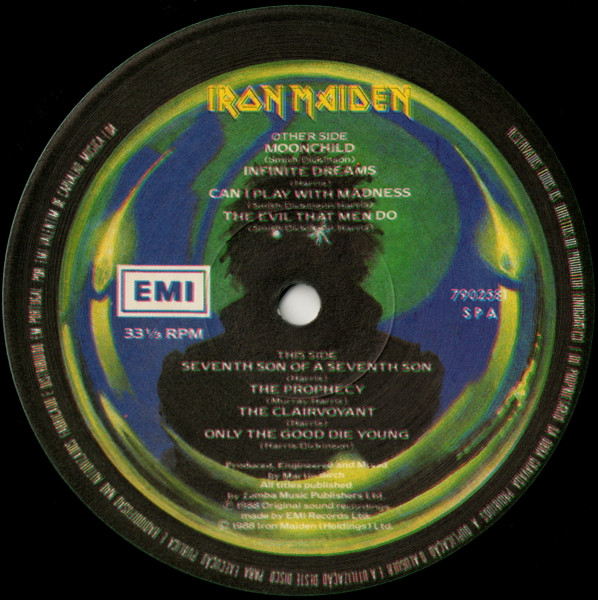 Iron Maiden - Seventh Son Of A Seventh Son | EMI (79 0258 1) - 4