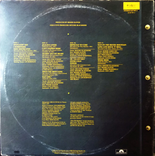 Rainbow - Finyl Vinyl | Polydor (827 987-1) - 2
