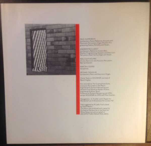 Orchestral Manoeuvres In The Dark - Architecture & Morality | Dindisc (DID12) - 4 Orchestral Manoeuvres In The Dark - Architecture & Morality | Dindisc (DID12) - 4