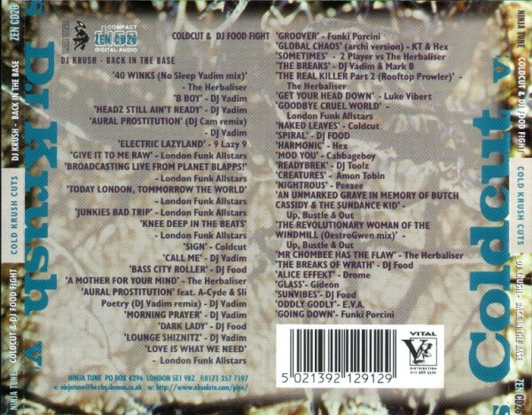 Coldcut & DJ Food vs DJ Krush - Cold Krush Cuts | Ninja Tune (ZEN CD26) - 2