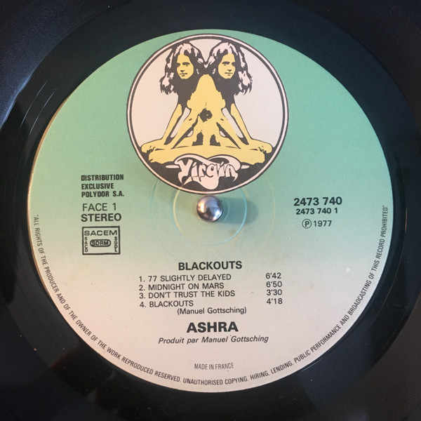 Ashra - Blackouts | Virgin (2473 740) - 3 Ashra - Blackouts | Virgin (2473 740) - 3