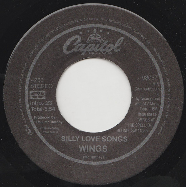 Wings - Silly Love Songs | Capitol Records (4256)