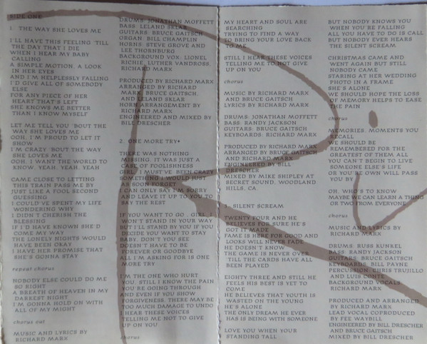 Richard Marx - Paid Vacation | Capitol Records (C4 0777 7 81232 4 8) - 3