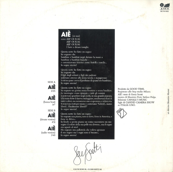 Gerry Scotti - Aiè (Oi Iuai) | Five (MIX FM 13832) - 2