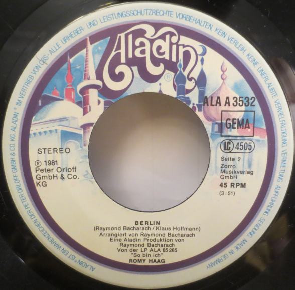 Romy Haag - Rosen Im Schnee | Aladin (ALA A 3532) - 4