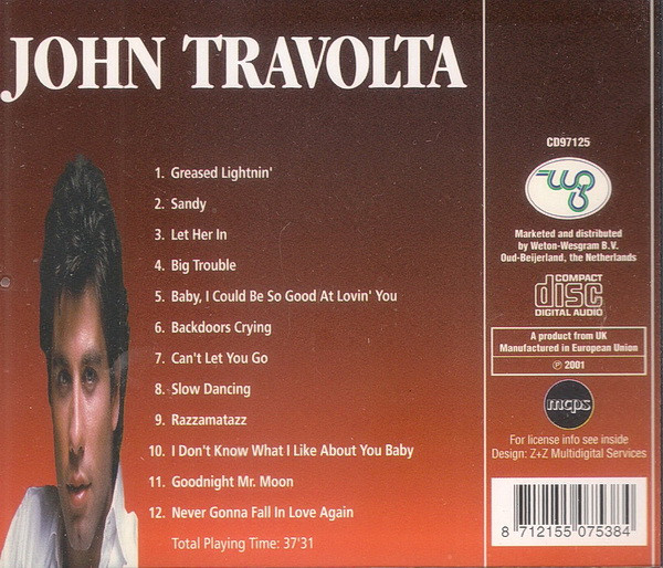 John Travolta - John Travolta | Weton-Wesgram (CD97125) - 2