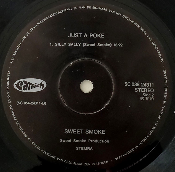 Sweet Smoke - Just A Poke | Catfish (5C 038-24311) - 4