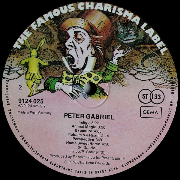 Peter Gabriel - Peter Gabriel | Charisma (9124 025) - 4 Peter Gabriel - Peter Gabriel | Charisma (9124 025) - 4