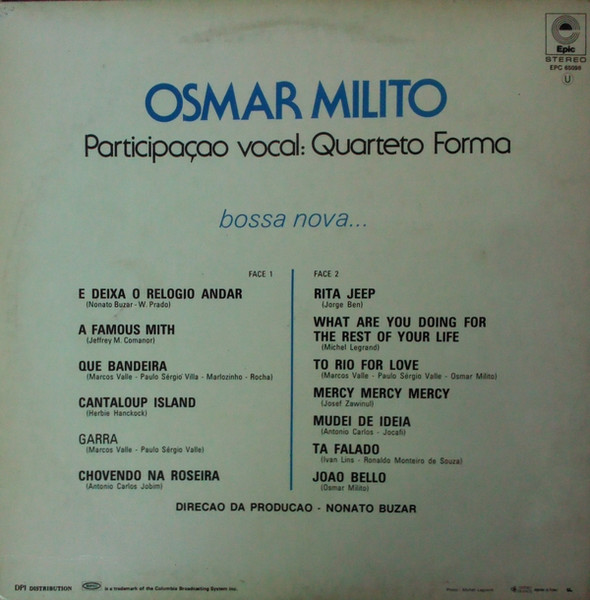 Osmar Milito - ...E Deixa O Relógio Andar ! | Epic (EPC 65098) - 2