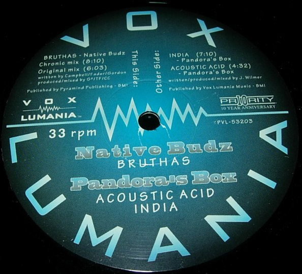 Native Budz / Pandora's Box - Bruthas / India / Acoustic Acid | Vox Lumania (PVL 53203) - main