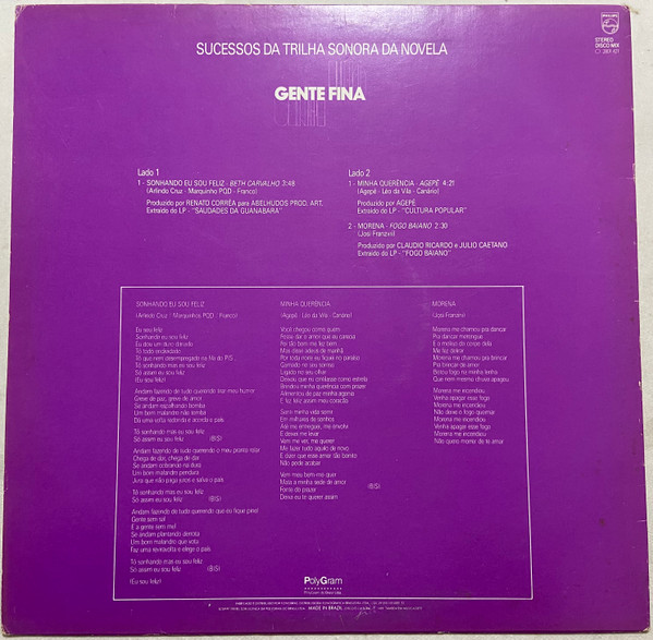 Agepê , Fogo Baiano , Beth Carvalho - Disco Promocional MIx | Philips (2801 421) - 2