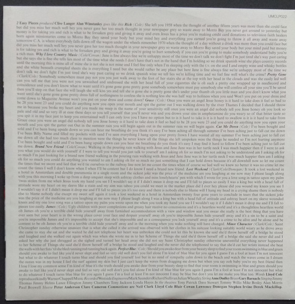 Lloyd Cole & The Commotions - Easy Pieces | Polydor (UMCLP022) - 4