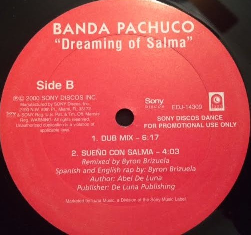 Banda Pachuco - Dreaming Of Salma | Sony Discos Dance (EDJ-14309) - 2