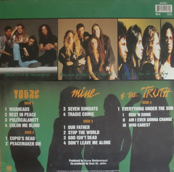 Extreme - III Sides To Every Story | A&M Records (540 006-1) - 2