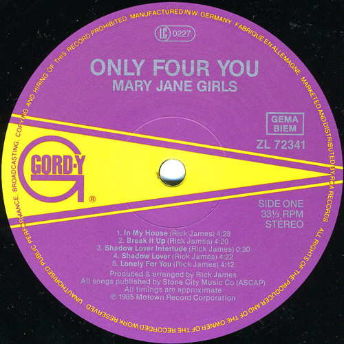 Mary Jane Girls - Only Four You | Gordy (ZL 72341) - 3