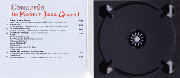 The Modern Jazz Quartet - Concorde | Original Jazz Classics (OJC20 002-2) - 2 The Modern Jazz Quartet - Concorde | Original Jazz Classics (OJC20 002-2) - 2