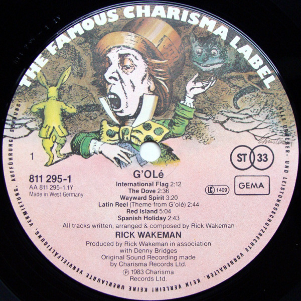 Rick Wakeman - G'Olé! - The Official Film Of The 1982 World Cup - The Original Film Soundtrack | Charisma (811 295-1) - 2