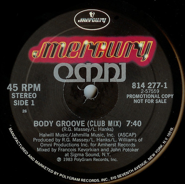 Omni - Body Groove | Mercury (814 277-1)
