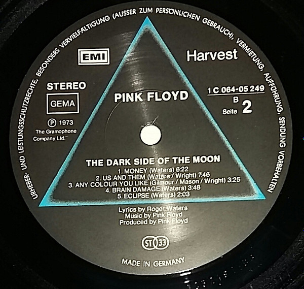 Pink Floyd - The Dark Side Of The Moon | Harvest (1C 064-05 249) - 4