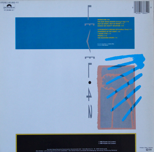 Level 42 - Standing In The Light | Polydor (813 865-1) - 2