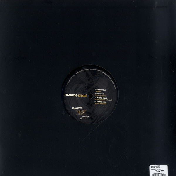 Various - Rezume Special | Rezonant (REZ001V)