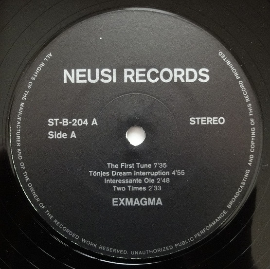 Exmagma - Exmagma | Neusi Records (ST-B-204) - 3 Exmagma - Exmagma | Neusi Records (ST-B-204) - 3