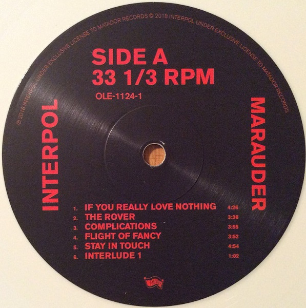 Interpol - Marauder | Matador (OLE-1124-0) - 4