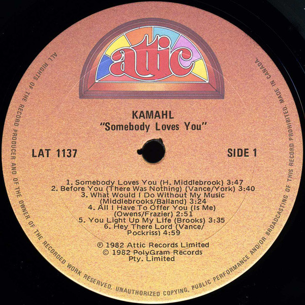 Kamahl - Somebody Loves You | Attic (LAT 1137) - 3 Kamahl - Somebody Loves You | Attic (LAT 1137) - 3