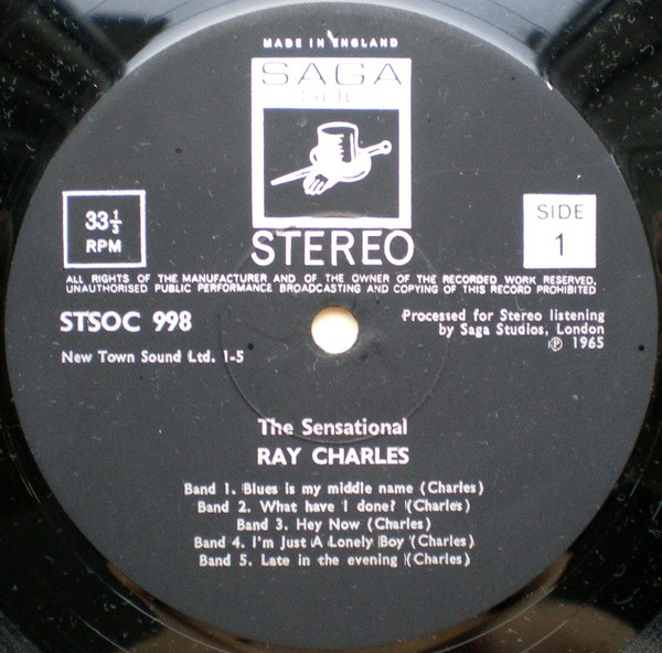 Ray Charles - The Sensational Ray Charles | Saga (STSOC 998) - 2 Ray Charles - The Sensational Ray Charles | Saga (STSOC 998) - 2