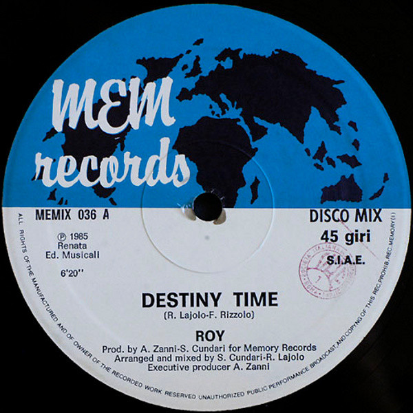 Roy - Destiny Time | Memory Records (MEMIX 036) - 3 Roy - Destiny Time | Memory Records (MEMIX 036) - 3
