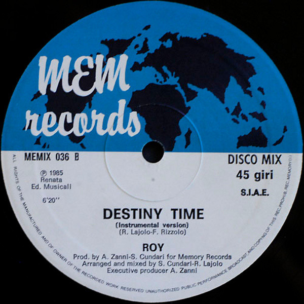 Roy - Destiny Time | Memory Records (MEMIX 036) - 4 Roy - Destiny Time | Memory Records (MEMIX 036) - 4