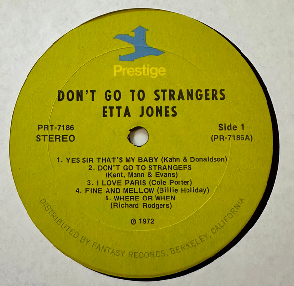 Etta Jones - Don't Go To Strangers | Prestige (7186) - 3