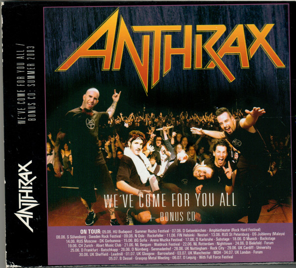 Anthrax - We've Come For You All CD | Nuclear Blast (NB 699-5) - main Anthrax - We've Come For You All CD | Nuclear Blast (NB 699-5) - main