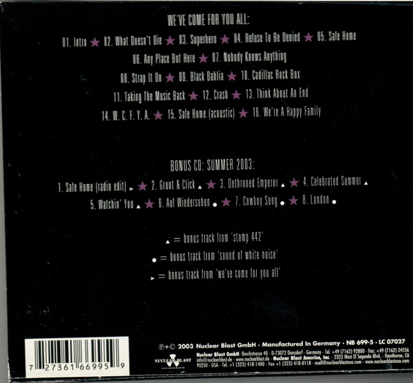 Anthrax - We've Come For You All CD | Nuclear Blast (NB 699-5) - 2 Anthrax - We've Come For You All CD | Nuclear Blast (NB 699-5) - 2