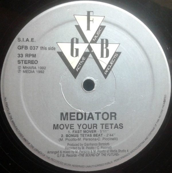 Mediator - Move Your Tetas | GFB Records (GFB 037) - 2