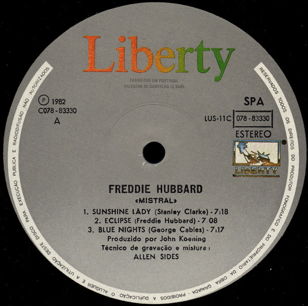 Freddie Hubbard - Mistral | Liberty (LUS-11C 078-83330) - 2