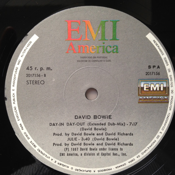 David Bowie - Day-In Day-Out (Extended Dance Mix) | EMI America (2017156) - 4