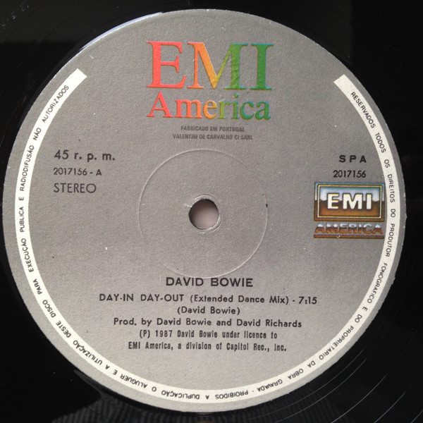 David Bowie - Day-In Day-Out (Extended Dance Mix) | EMI America (2017156) - 3