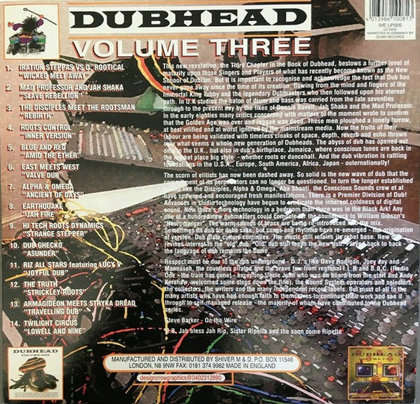 Various - Dubhead Volume Three | Shiver Records (IVE LP 005) - 2 Various - Dubhead Volume Three | Shiver Records (IVE LP 005) - 2
