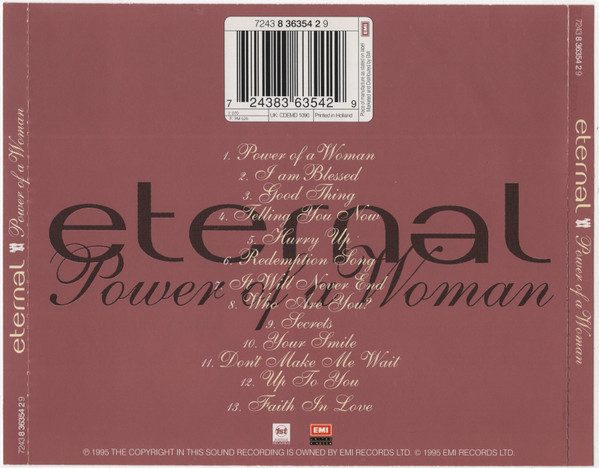 Eternal - Power Of A Woman | 1st Avenue Records (7243 8 36354 2 9) - 2 Eternal - Power Of A Woman | 1st Avenue Records (7243 8 36354 2 9) - 2