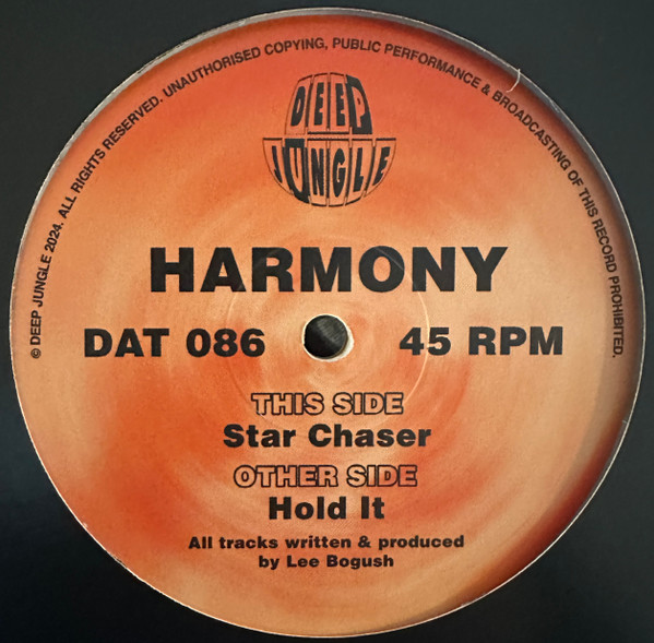 DJ Harmony - Hold It / Star Chaser | Deep Jungle (DAT 086)