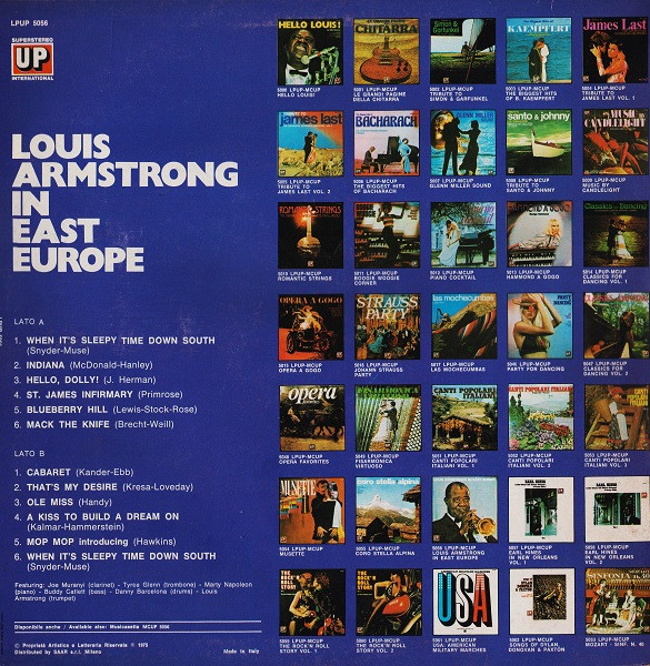 Louis Armstrong - In East Europe | Up (LPUP 5056) - 2
