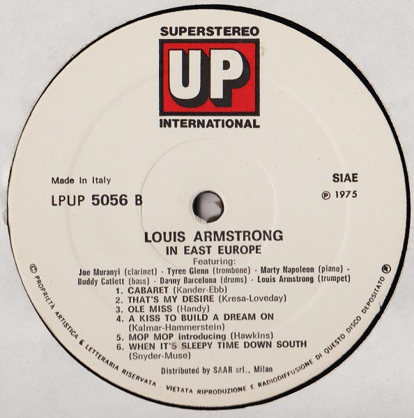 Louis Armstrong - In East Europe | Up (LPUP 5056) - 4