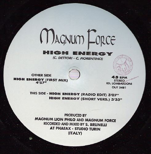 Magnum Force - High Energy | OUT (OUT 3481) - main Magnum Force - High Energy | OUT (OUT 3481) - main