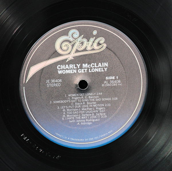Charly McClain - Women Get Lonely | Epic (JE 36408) - 3
