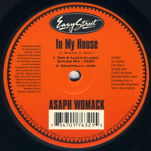 Asaph Womack - In My House | Easy Street Records (EZS-7632) - 2 Asaph Womack - In My House | Easy Street Records (EZS-7632) - 2