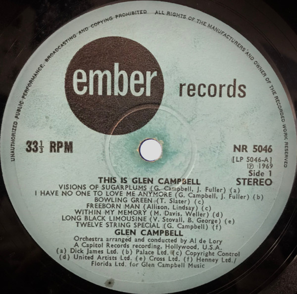 Glen Campbell - This Is Glen Campbell | Ember Records (NR 5046) - 4 Glen Campbell - This Is Glen Campbell | Ember Records (NR 5046) - 4