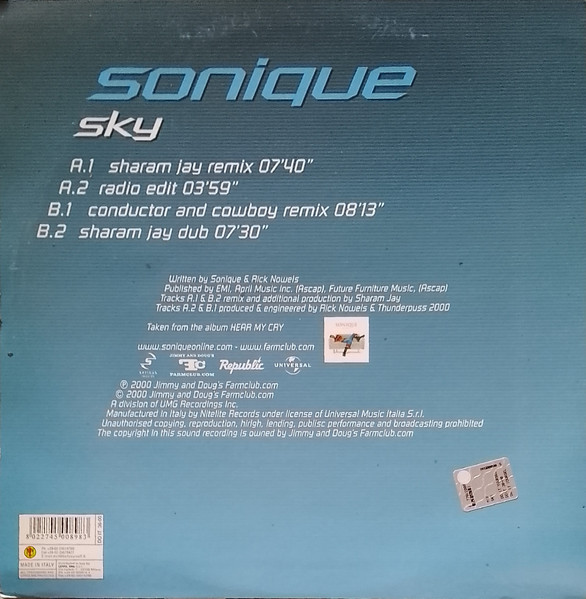 Sonique - Sky | Do It Yourself Entertainment (DO IT 36-00) - 2 Sonique - Sky | Do It Yourself Entertainment (DO IT 36-00) - 2