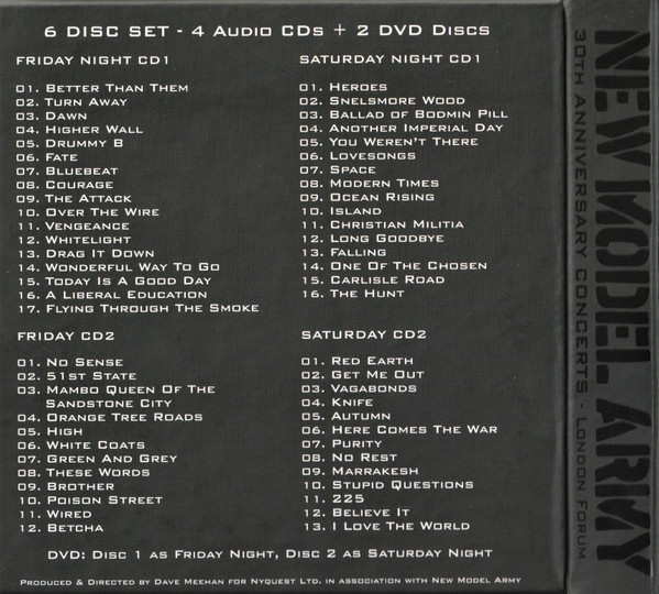 New Model Army - 30th Anniversary Concerts CD | Nyquest Productions Ltd. (NYQ005) - 2