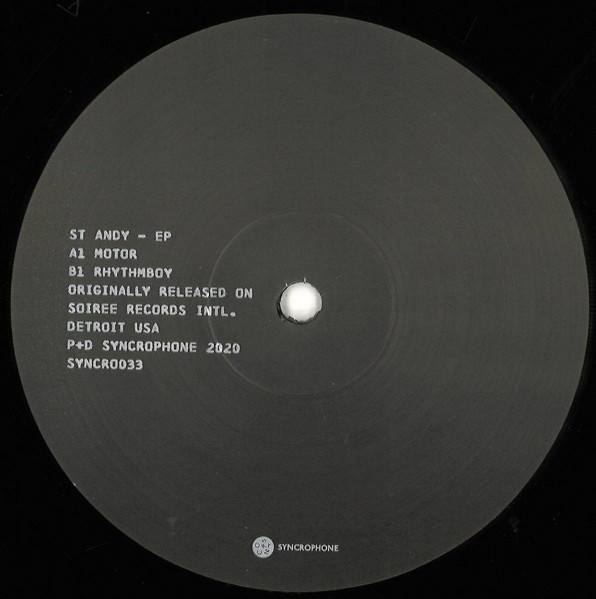 St. Andy - Motor EP | Syncrophone Recordings (SYNCRO 33)